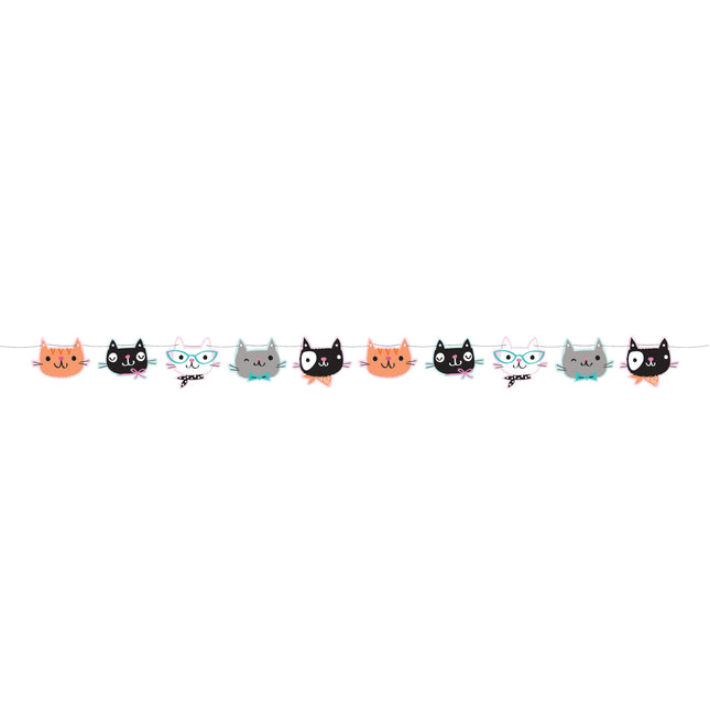 Partykatzen Girlande 1,7m