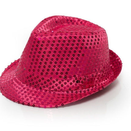 Glitzer Hut Fuchsia