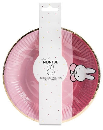 Miffy Teller Hellrosa 18cm 8Stück