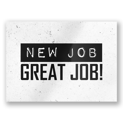 Grußkarte New Job 15cm