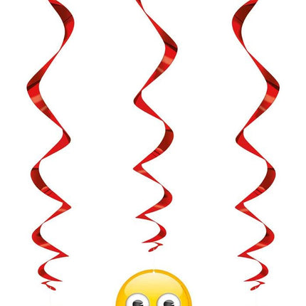 Emoji Hängende Dekoration Spaß 66cm 3Stück