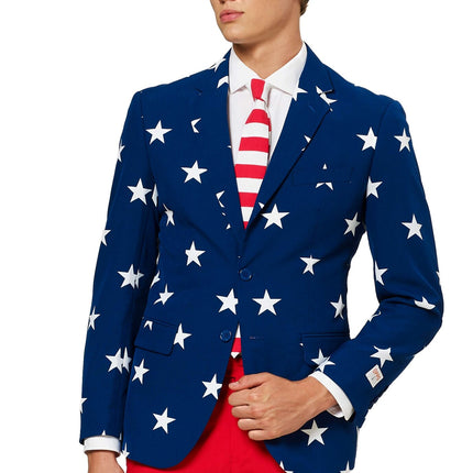 USA Stars Stripes Anzug Männer <tc>OppoSuits</tc>