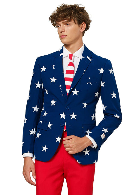 USA Stars Stripes Anzug Männer <tc>OppoSuits</tc>