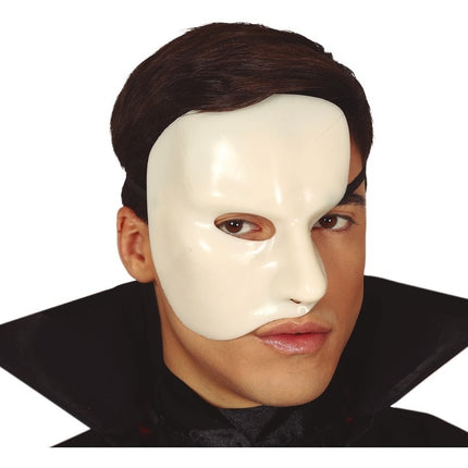 Halloween Maske Halb Weiß