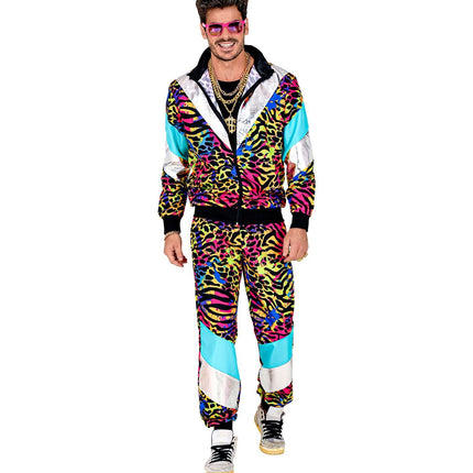 Neon 80S Trainingsanzug Faulty Animal Print