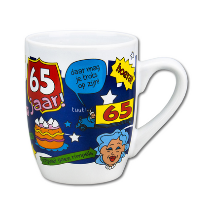 Becher 65 Jahre 12cm