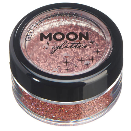 Moon Glitter Holographic Glitter Shaker Rose Gold 5g