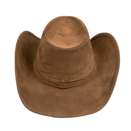 Cowboyhut Kunstleder Braun 43cm