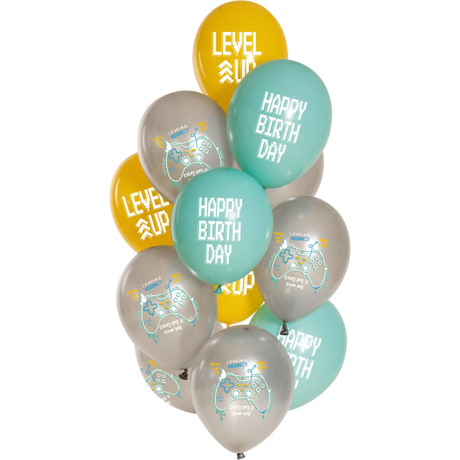 Alles Gute zum Geburtstag Ballons Gaming 33cm 12pcs