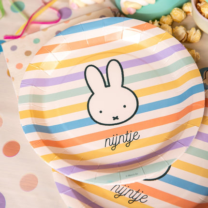Miffy Bunte Teller 23cm 8Stück