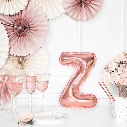 Folienballon Buchstabe Z Rose Gold Leer 35cm