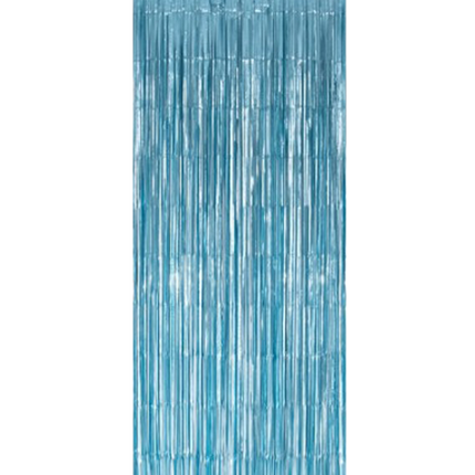 Hellblaue Türvorhangfolie 2,4m