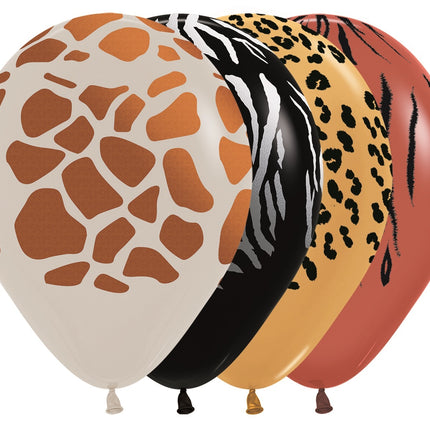 Ballons Tierdruck Metallic Tinte 30cm 25Stk