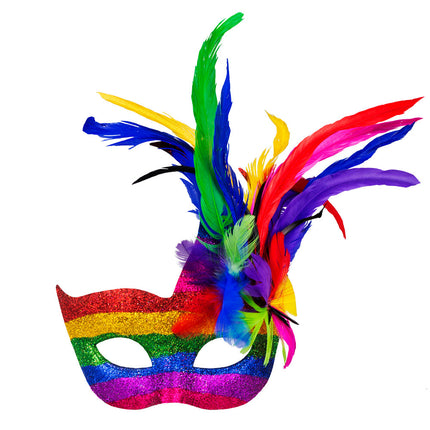 Regenbogen venezianische Augenmaske