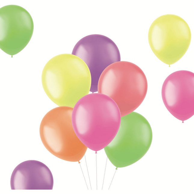 Bunte Luftballons Neon 33cm 50Stück