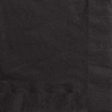 Schwarze Servietten 33cm 50Stück