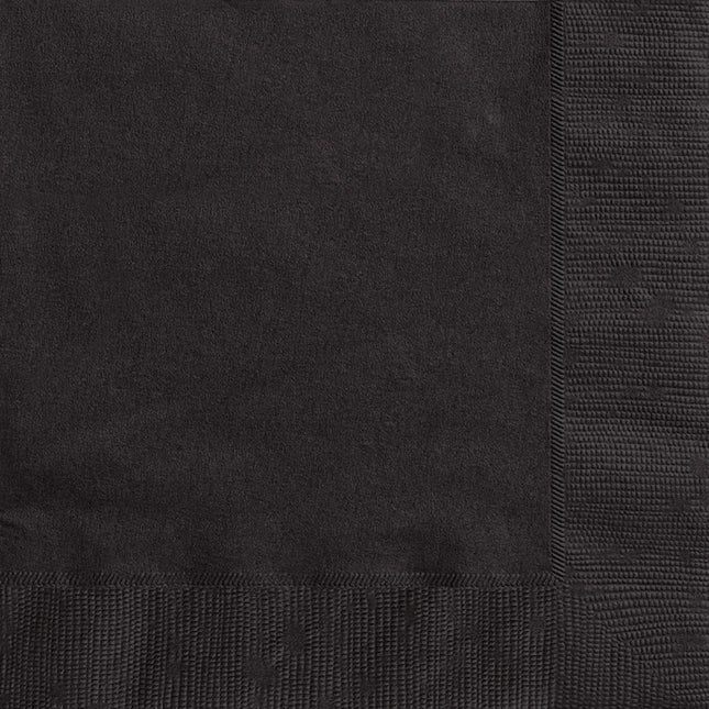 Schwarze Servietten 33cm 50Stück