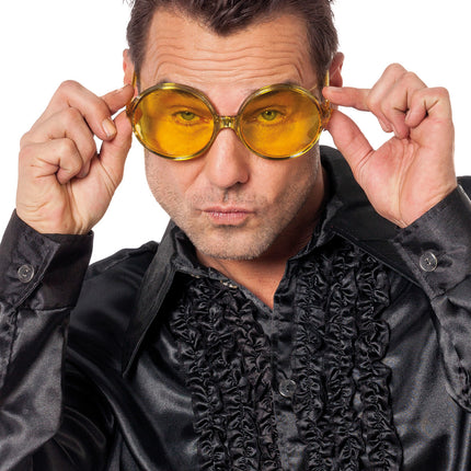 Gelbe Brille 70er Jahre