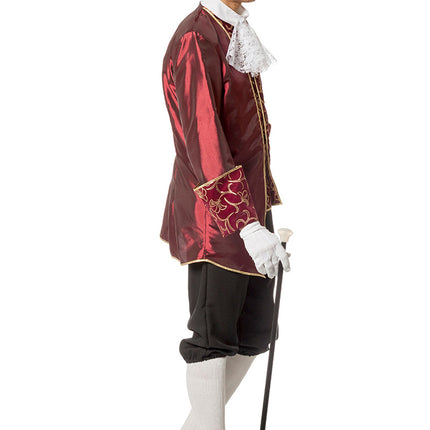 Marquis Kostüm Luxus Rot