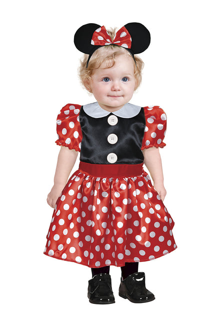 Minnie Maus Kostüm Rot Weiß Baby