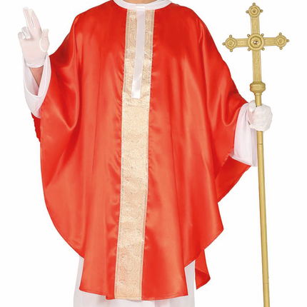 Papst Kostüm Rot L