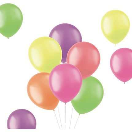 Bunte Luftballons Neon 33cm 10Stück