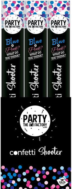Konfettikanone Gender Reveal Blau 40cm