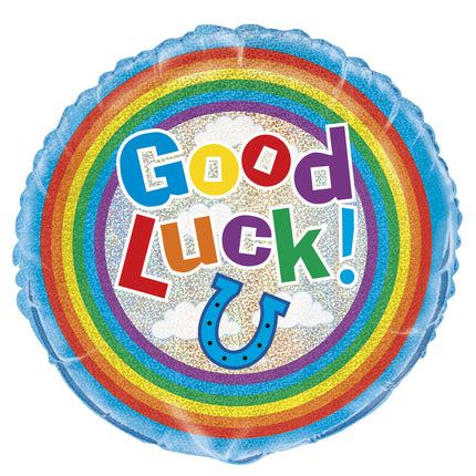 Helium Ballon Good Luck 45cm leer