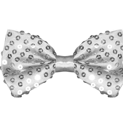 Silberne Schleife Pailletten