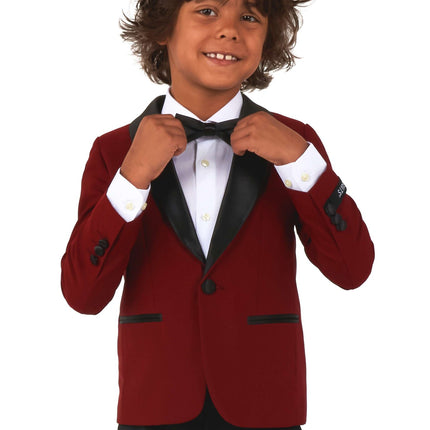Bordeauxroter Smoking-Junge <tc>OppoSuits</tc>