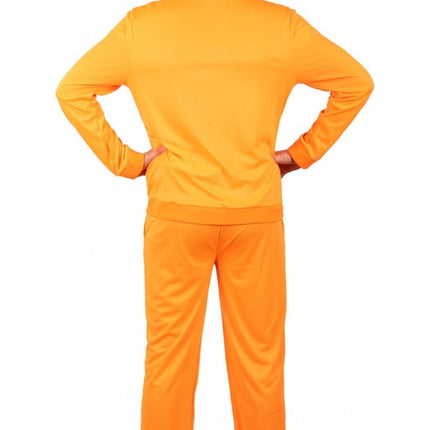 Trainingsanzug Herren Neon Orange
