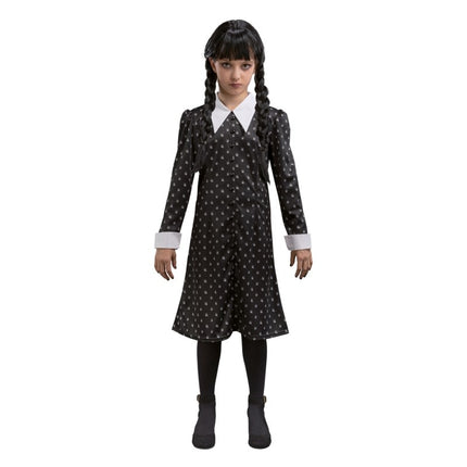 Kostüm Mittwoch Kleid Schwarz Kind