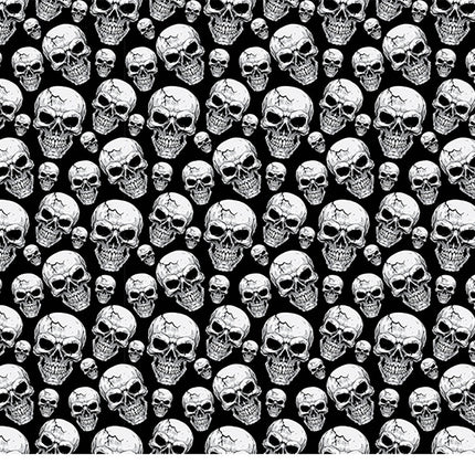 Halloween Tischtuch Totenköpfe 2,74m