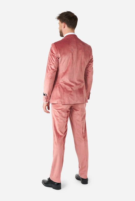 Hellrosa Samt-Smoking für Männer <tc>OppoSuits</tc>