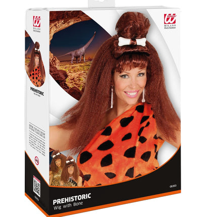 Braune Perücke Höhlenmensch
