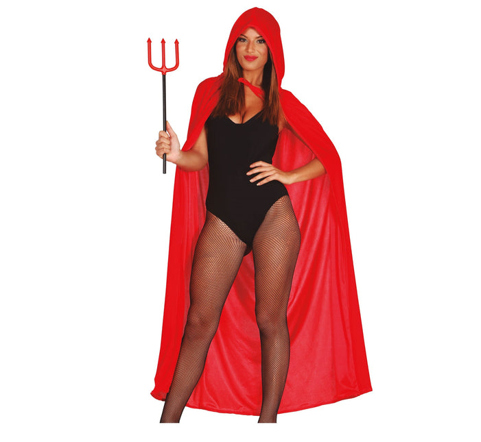 Halloween Cape Mütze Rot 1,3m