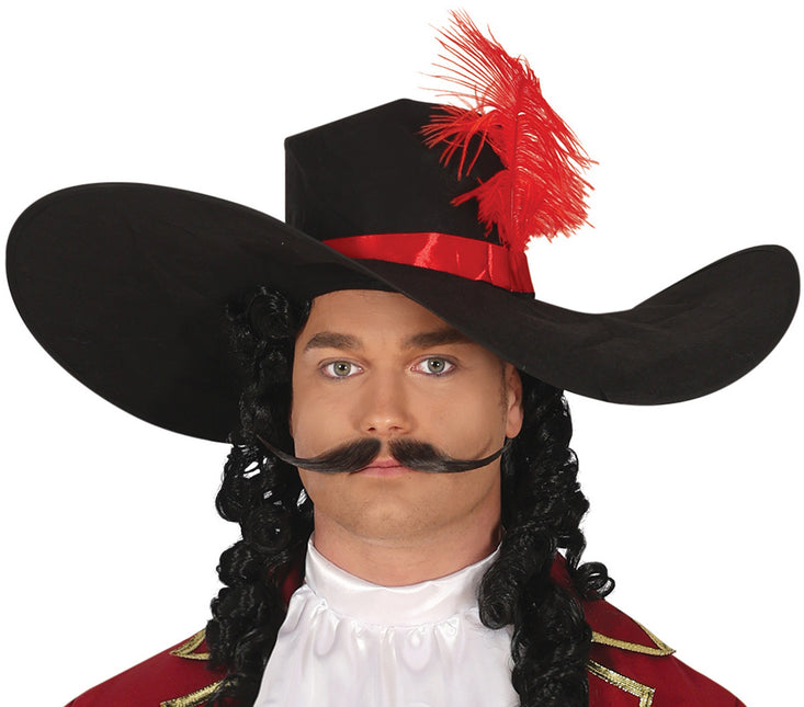 Piratenkostüm Bordeaux Rot Männer Lang