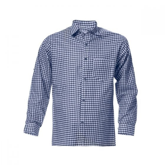 Oktoberfest Bluse Männer Blau