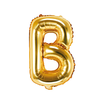 Folienballon Buchstabe B Gold Leer 35cm