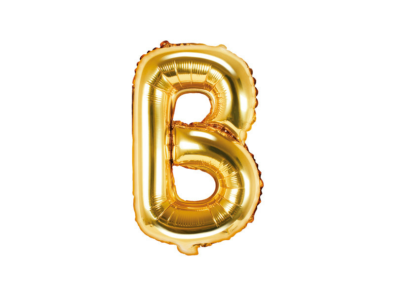 Folienballon Buchstabe B Gold Leer 35cm