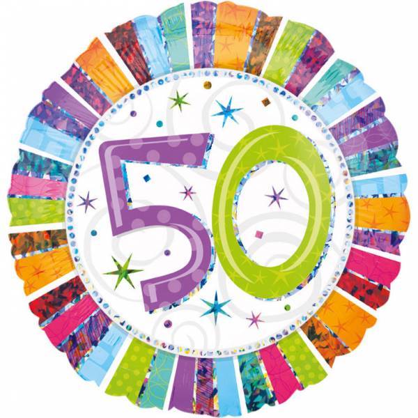 Helium Ballon 50 Jahre 43cm leer