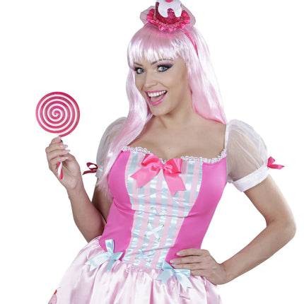 Rosa-weißer Lollipop