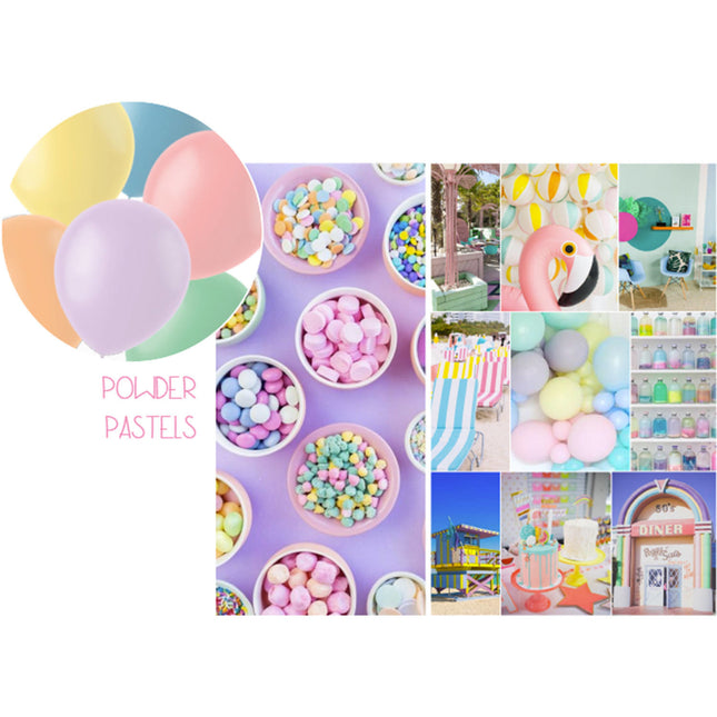 Bunte Ballons Pastell 13cm 50Stk