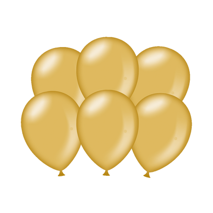 Gold Ballons Metallic 30cm 6Stk