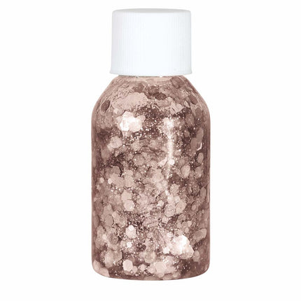 Rose Gold Glitter Gel