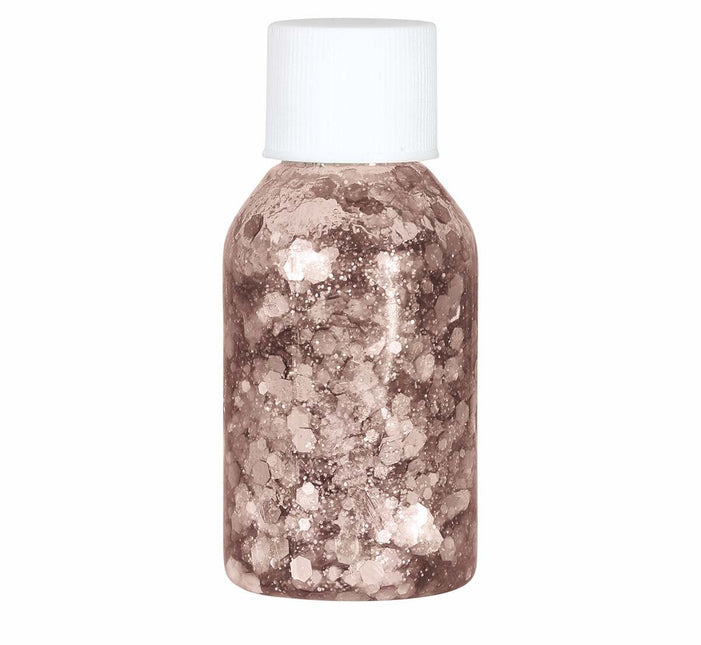 Rose Gold Glitter Gel