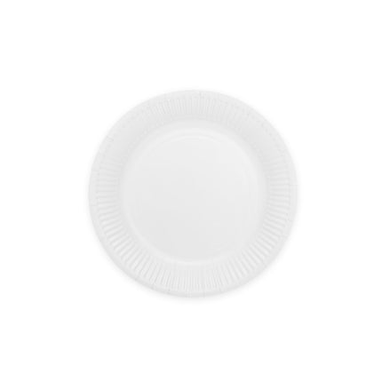 Weiße Pappteller 18cm 8 Stk.