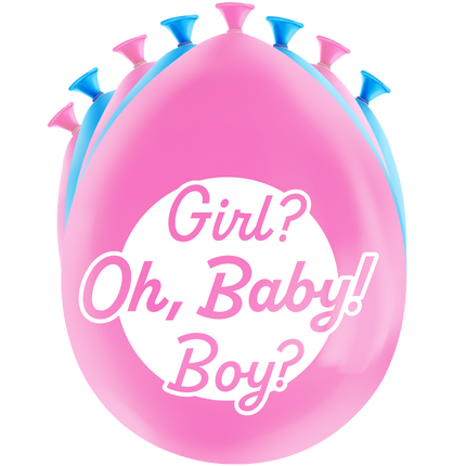 Gender Reveal Ballons 30cm 8Stück