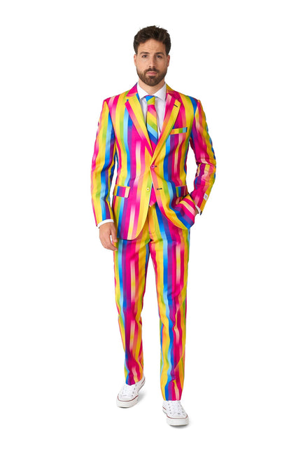 Regenbogen Streifen Anzug Männer <tc>OppoSuits</tc>
