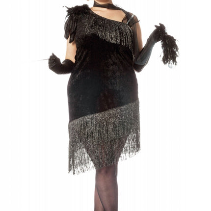 Charleston Kleid Schwarz